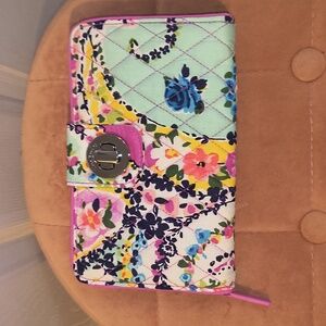 Vera Bradley RFID Quilted Turn Lock Wallet
